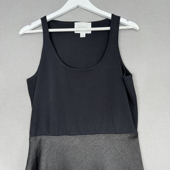 Mare Mare Anthropologie Knit Slip Twofer Tank Dress Womens Medium Black Party - Picture 3 of 14